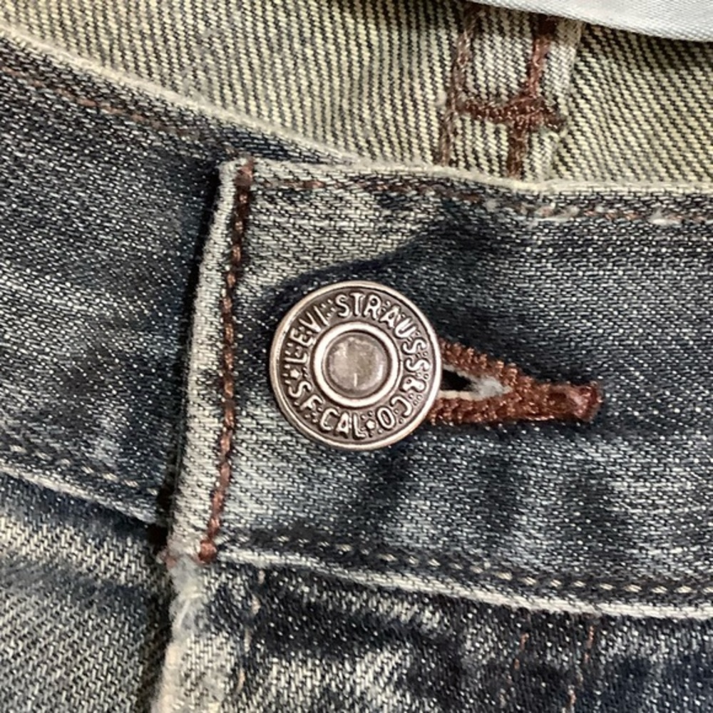 Levi’s 514 ripped straight leg jeans SZ 33/30 - Picture 5 of 14